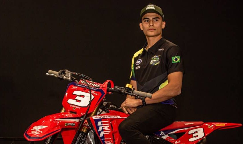  Bernardo Tibúrcio, da Honda Racing, defende o Brasil no Motocross das Nações 2025