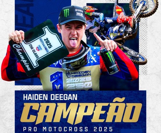  Com a Yamaha YZ250F, Haiden Deegan conquista bicampeonato do Pro Motocross 250