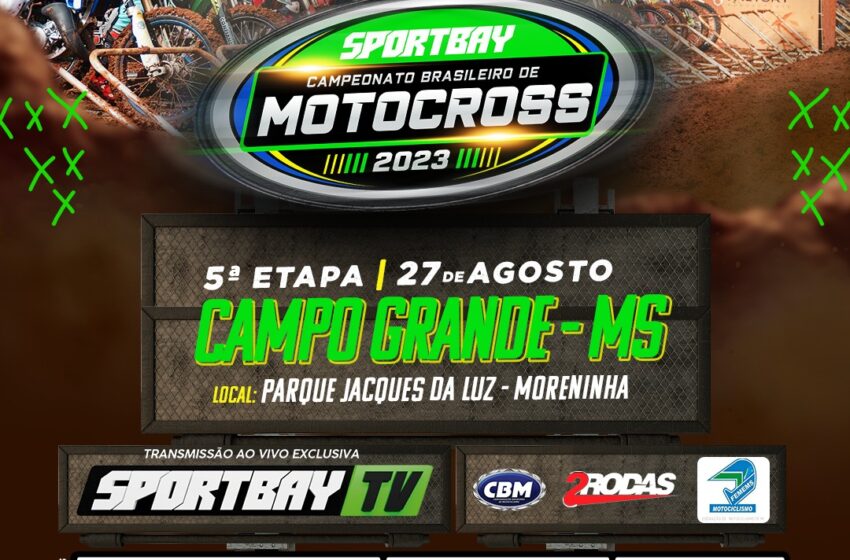  Imprensa já pode solicitar credenciamento para a 5ª Etapa do Campeonato Brasileiro de Motocross em Campo Grande – MS