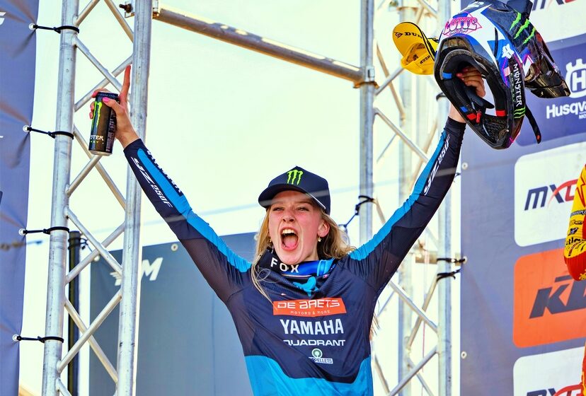  Lotte van Drunen, da Yamaha, domina etapa da Sardenha e assume a liderança do Mundial Feminino de Motocross