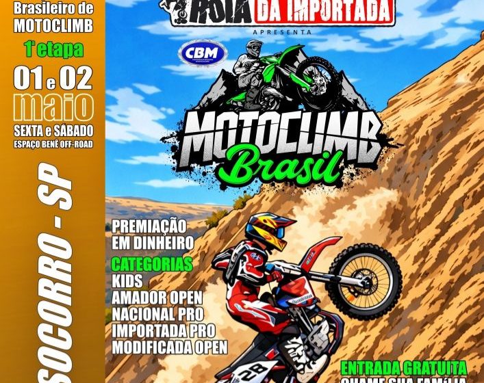  MotoClimb abre temporada do Campeonato Brasileiro 2026 em Socorro/SP
